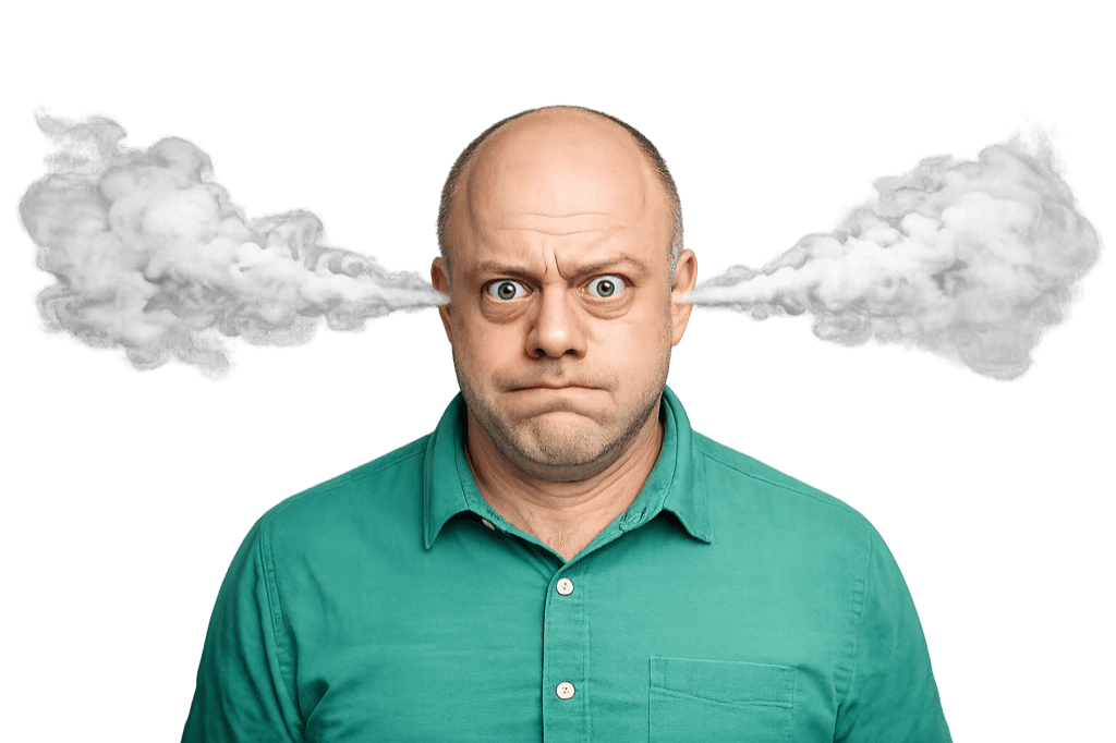 Stressed business owner overwhelmed by admin