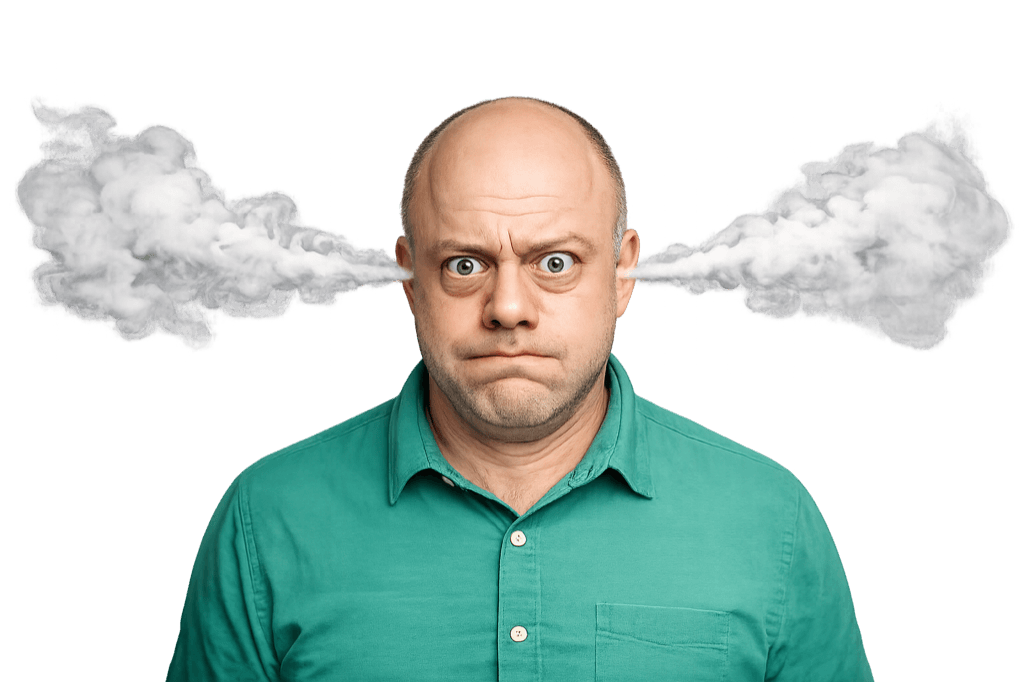 Stressed business owner overwhelmed by admin